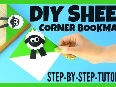 Easy Sheep Corner Bookmark - corner bookmarks tutorial