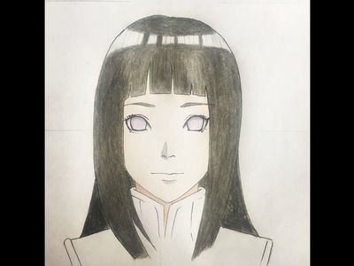 How to draw Hinata  Hyuga (Naruto the last)