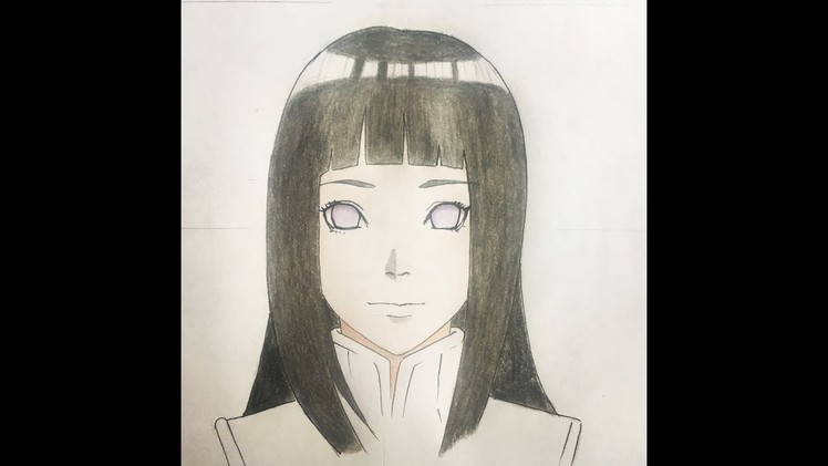 How to draw Hinata  Hyuga (Naruto the last)