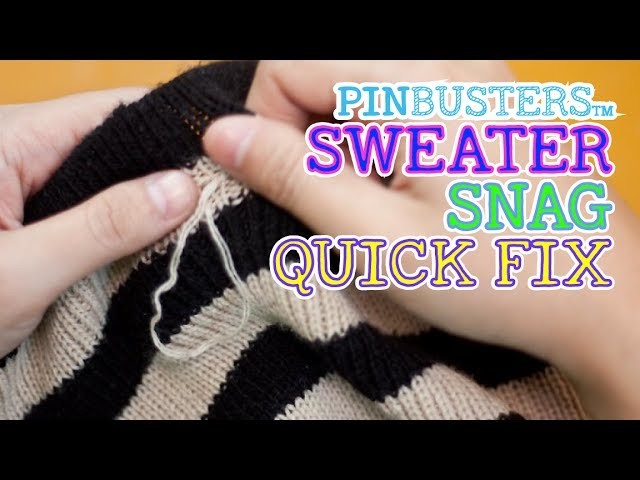 How To Fix A Sweater Snag With A Hair Pin. DOES IT WORK?