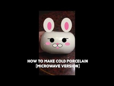 How to make Cold Corcelain clay (microwave version) Air dry clay the best clay for me :)
