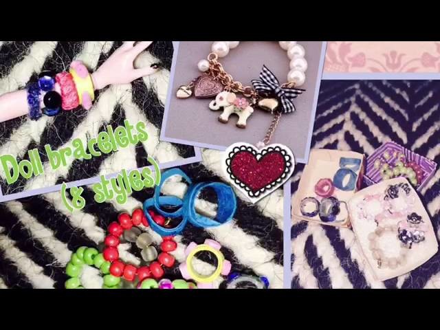 How to make doll bracelets(8 styles)-PART:1