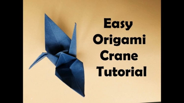 How To Make Origami Crane Tutorial - Easy Origami for Beginners - Easy Origami Animals - DIY