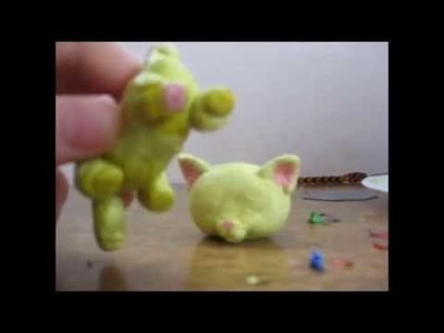 Lps how to make a shothair cat with clay