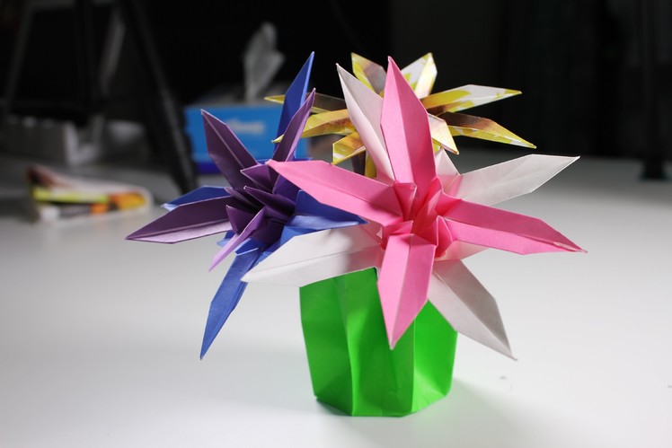 Origami Flower Cactus