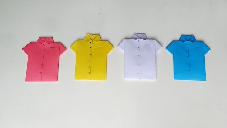 Origami Shirt: How to Make Easy Paper Shirt Card | DIY Paper Shirt (Father's Day Card)