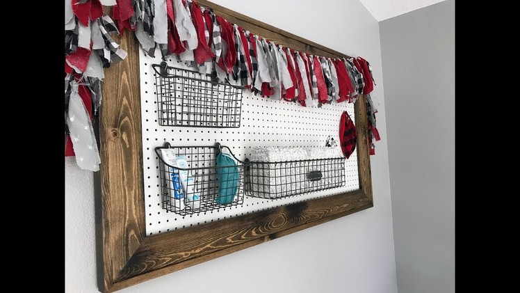 Pegboard Organizer with French Cleat Mount