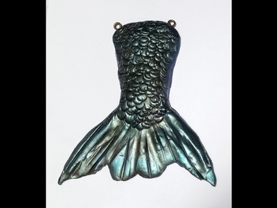 Polymer Clay Mermaid Tail Pendant Tutorial by Gayle Thompson Luv2Clay