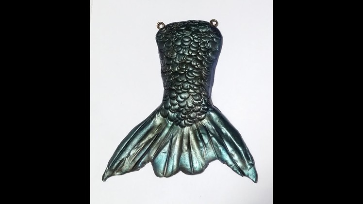 Polymer Clay Mermaid Tail Pendant Tutorial by Gayle Thompson Luv2Clay