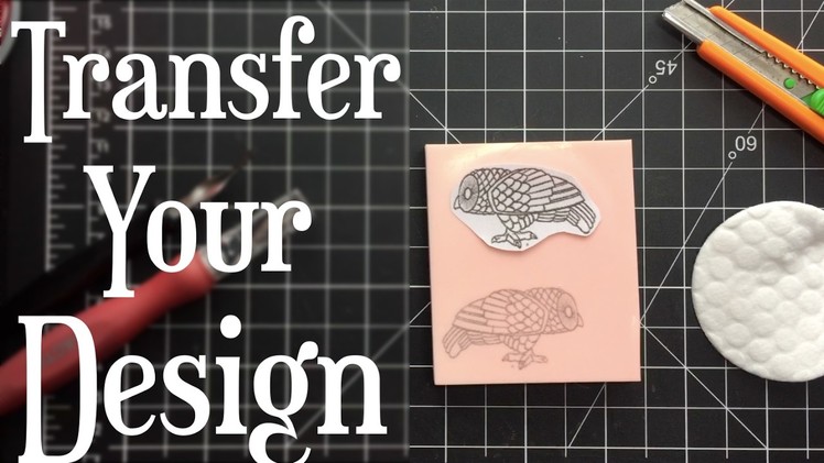 Stamp carving: how to transfer your design using a toner transfer