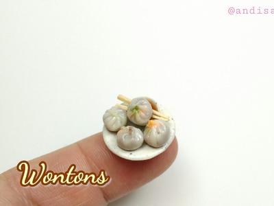 Wontons : Polymer Clay Food : 1.12 Scale Food : Chinese Food : Andisa Charms