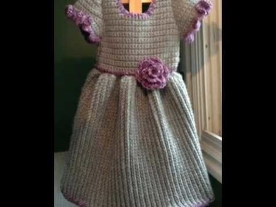 Woolen dress for baby girl || beautiful knitting frock for kids or baby in hindi || sweater designs