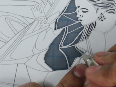 #09 - How to - Papercut - Papercutting - Papercraft - Paper - Art  - Handmade - Parth Kothekar