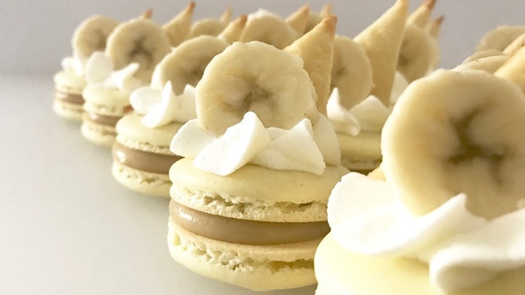 Banana Cream Pie Macarons | How to make French Macarons