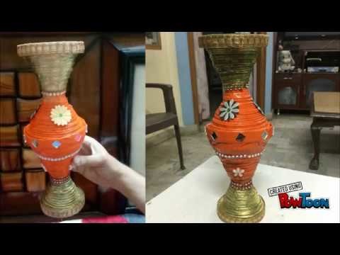 Beautiful Handmade Newspaper Flower Pot | Best Out of Waste | How to Make Flower Pot