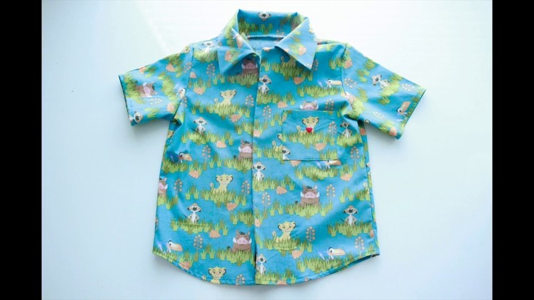 Boy's Shirt - Simplicity 8180 Pattern - How I sewed the collar