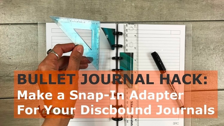 Bullet Journal Hack: How To Make Snap In Adapters for Disc Bound Journals