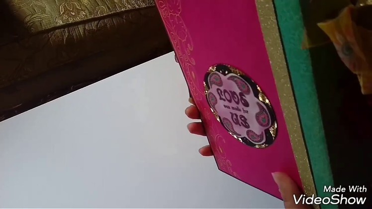 Diy handmade love story & wedding scrapbook with interactive pages (indian theme)