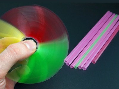 |DIY| How To Make a  Drinking Straw Fidget Spinner | Creative Ideas