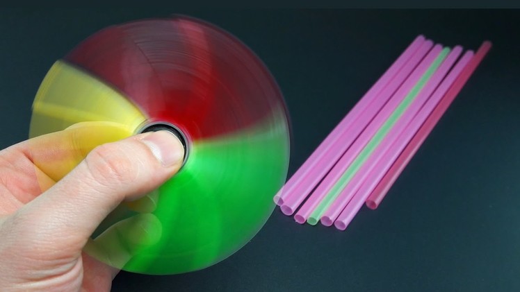 |DIY| How To Make a  Drinking Straw Fidget Spinner | Creative Ideas