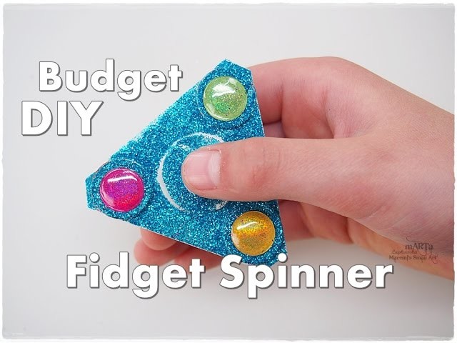 DIY How to Make Glitter Fidget Spinner on the Budget ♡ Maremi's Small Art ♡
