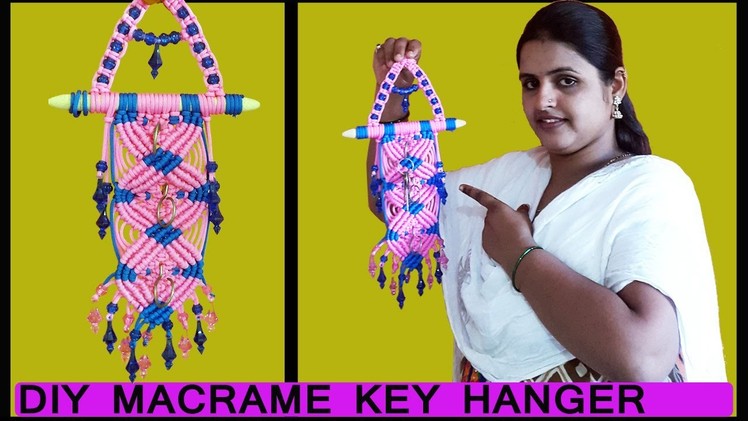 DIY How to Make Macrame Key Holder