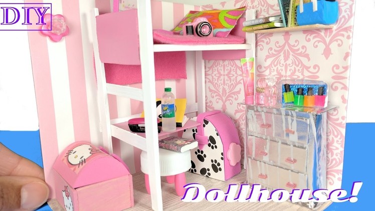 DIY Miniature Dollhouse Room for a Girl - Not a Kit - DIY