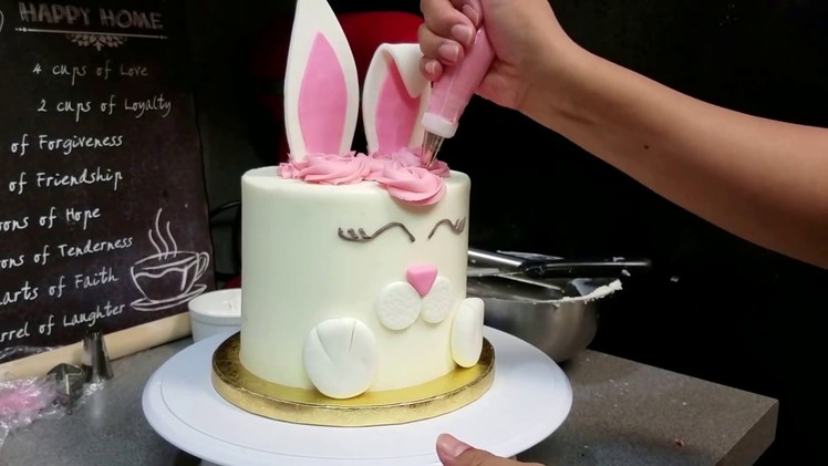 Easter rabbit cake video - how to
