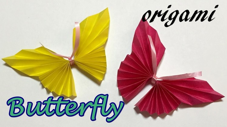 Easy origami butterfly instructions step by step | How to make a paper butterfly one piece of paper
