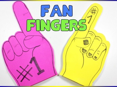 Fan Fingers DIY | How To Make Number One Fan Finger | Sparkly Minnie Mouse Phone Case