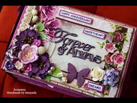 Forever & Always Handmade Anniversary Scrapbook | Mini Album | Love.Anniversary.wedding Gift ideas