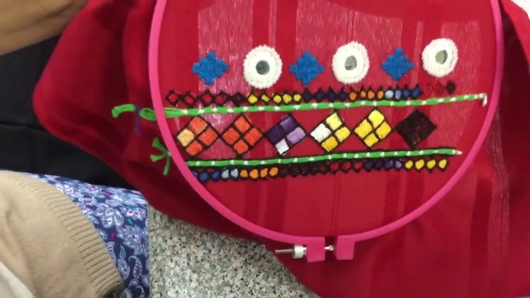 Hand Embroidery easy stitch how to make Balochi stitch