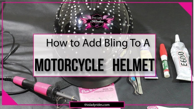 How To Add Bling or Stones To A Motorcycle Helmet