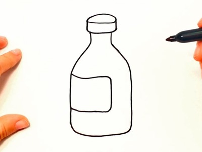 How to draw a Bottle | Bottle Drawing Lesson Step by Step