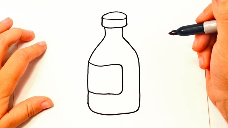 How to draw a Bottle | Bottle Drawing Lesson Step by Step