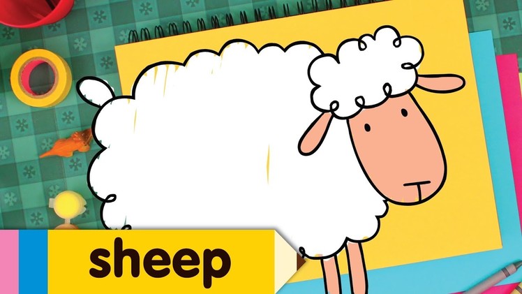 How To Draw A Sheep | Drawing & Coloring for Kids