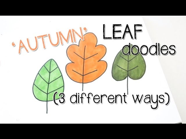 How to Draw (Autumn) Leaf Doodles for your Planner or Bullet Journal | Doodle with Me