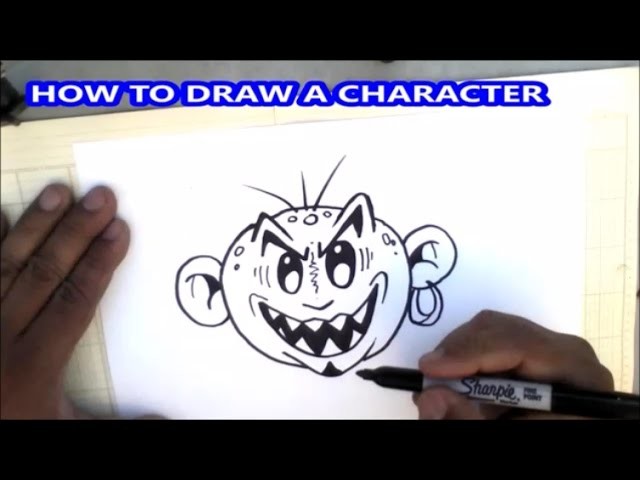 How to draw face of a graffiti character -  Tutorial