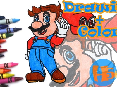 How To Draw Mario - Super Mario Odyssey - Easy - Kids Drawing Tutorial (Art & Drawing For Kids)