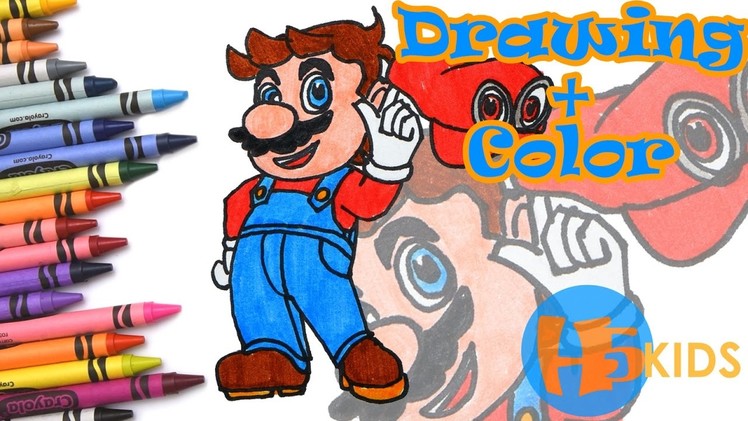 How To Draw Mario - Super Mario Odyssey - Easy - Kids Drawing Tutorial (Art & Drawing For Kids)