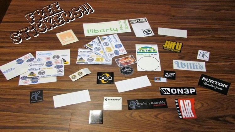 HOW TO GET FREE STICKERS!!!!