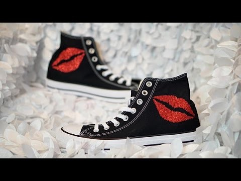 HOW TO: Glitter Iron On Shoes | AMBER MANCHA