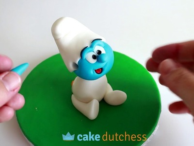 How to make a Baby Smurf Cake Topper - Cake Decorating Tutorial