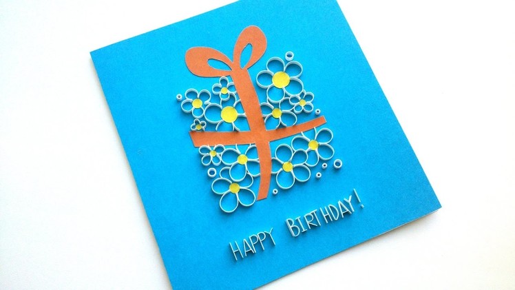 How to make a beautiful Greeting card - Birthday Card Idea