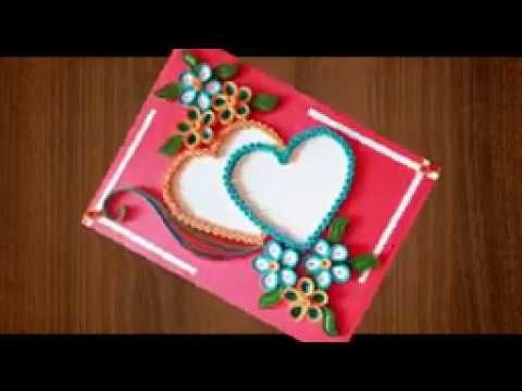 ⏭How To Make a Beautiful heart shaped ????valentine's day greeting cards   YouTube