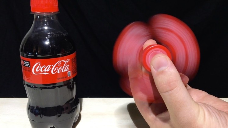 How To Make A Coca-Cola Fidget Spinner | DIY FIDGET SPINNER WITHOUT A BEARING