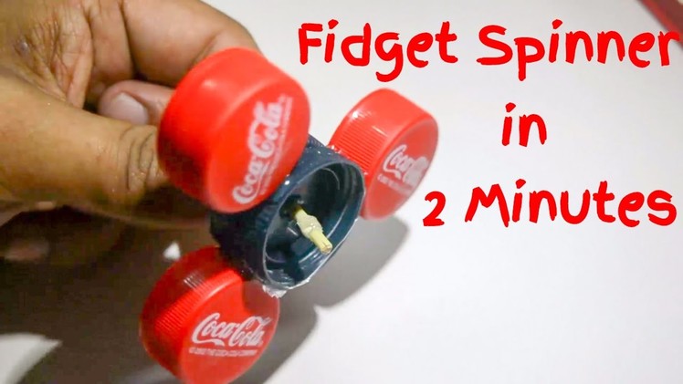 How to Make a Fidget Spinner in 2 Minutes with Bottle Cork - Great Easy Fidget Spinner Toy