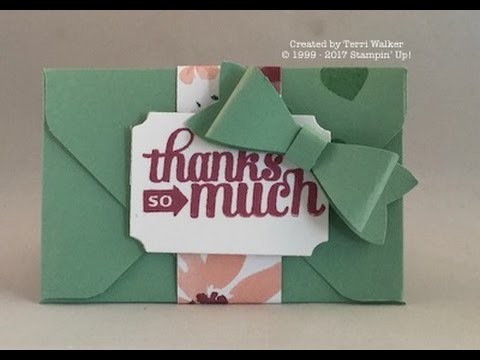 How to make a gift card envelope