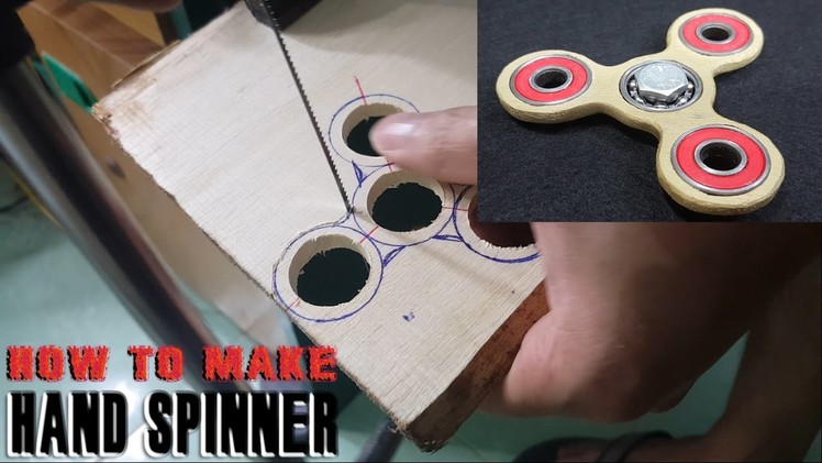 How To Make a HAND SPINNER, FIDGET TOY at home