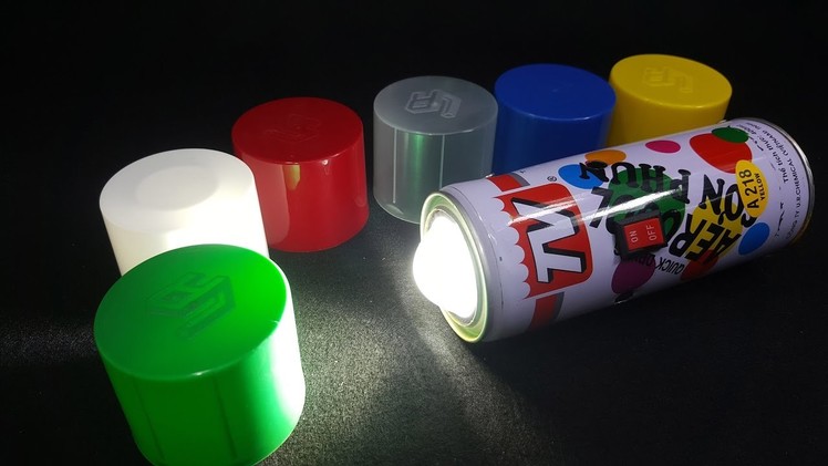 How to make a LED Flashlight using Spray Paint Can